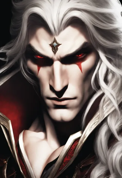 Castlevania Shadow Lord hyper realistic super detailed portrait of face zoom sexy sexy sexy eyes sexy eyes sexy eyes sexy red eyes beautiful muscular mature man face bright man scary red eyes demonic eyes crystal appearing from the infernal moon hyper real...