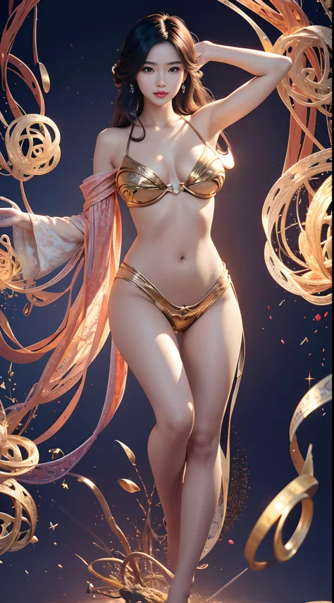 "Step into a world of visual diversity with our AI platform, where every image is unique and creatively rendered. Witness the flawless anatomy of our Asian model, with a perfect body and big chest that will captivate your attention in every detail."