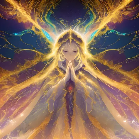 anime big breast, Anime girl, Anime art, anime big breast, Anime girl, anime big breast, anime big breast, Anime girl, anime big breast, glowing angelic being, holy fire spell art, glowing holy aura, emanating magic from her palms, aura of power. Detailed,...