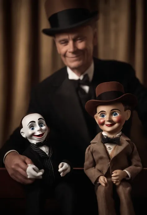 Portrait of Charlie Mccarthy and the Ventriloquist