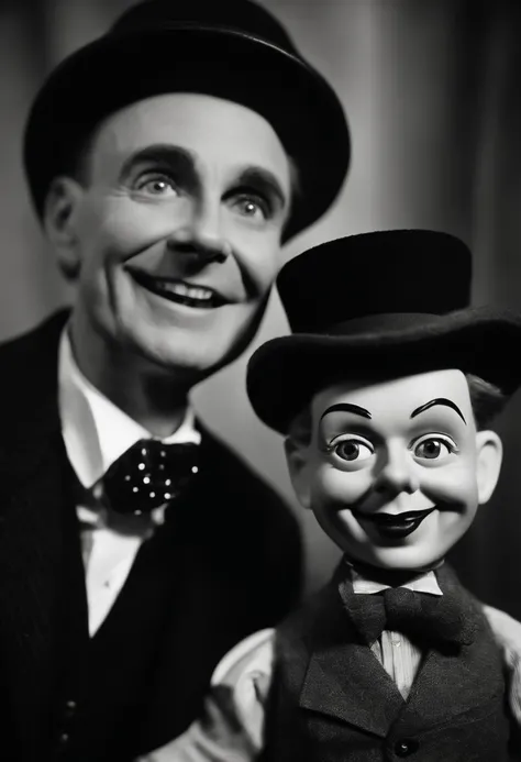 Portrait of Charlie Mccarthy and the Ventriloquist