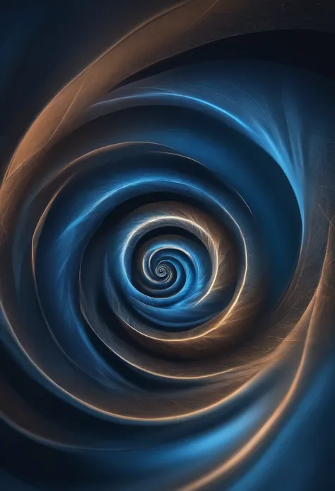 abstract spiral haze blue mesmerizing