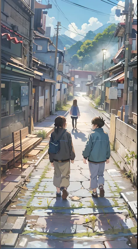 （（（Comic storyboard））），comic strip，Two-dimensional picture，Manhwa Style，Makoto Shinkai animation style，Makoto Shinkai animation film art style，Ultra-wide angle of view，China-style，Ancient road west wind thin horse，Faraway view，Vivid and bright colors，super...