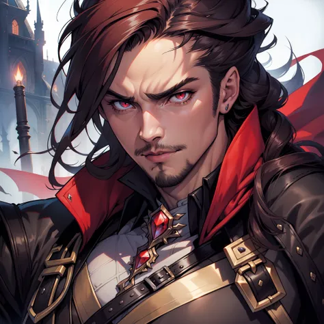 Castlevania Lord of Shadows hyper realistic super detailed face portrait zoom sexy sexy sexy eyes sexy eyes bright crystal red eyes mast face man handsome