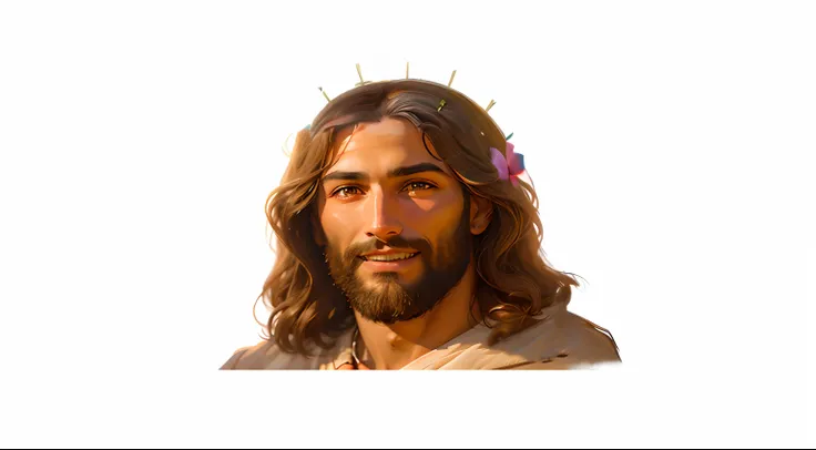 remove accessories, remover flores, Jesus is without accessories in his head