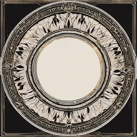 circle border, circle frame, (picture frame), token border used for online game, no character, cyberpunk frame design, border touches edges of image canvas,