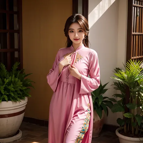 beautiful malay wear baju kurung with no bra