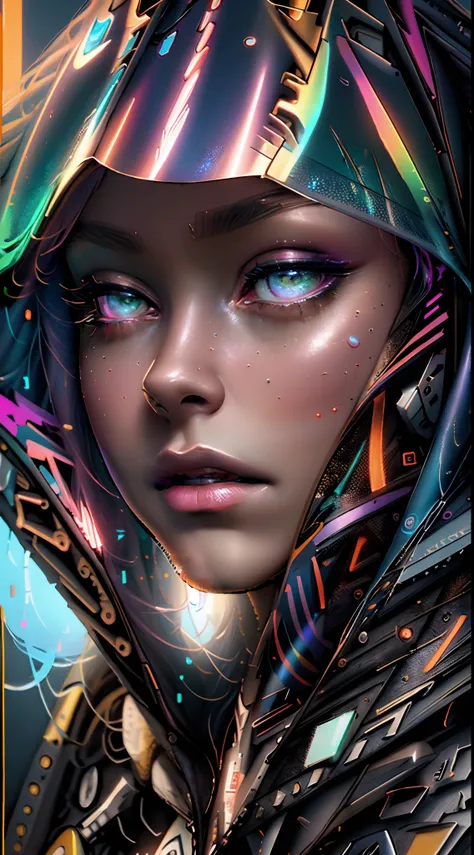 um close up de uma mulher vestindo uma jaqueta vermelha e azul, Arte digital 4K realista, Arte digital 4K realista, bela arte digital, Arte digital realista 8k, pintura digital ultra realista, Pintura digital realista, Arte de fantasia hiperrealista, Arte ...