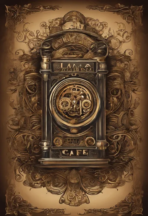 logotipo de uma radio de rock, The name of the radio is Café com Rock