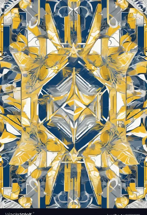 technology pattern, blue, grey, white, yellow