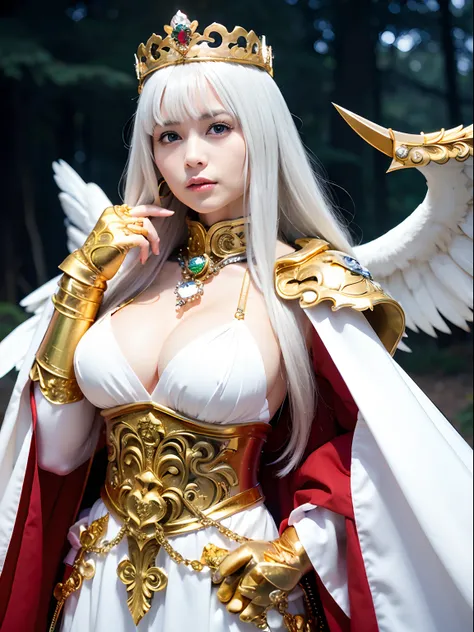 (masutepiece), Professional , ​masterpiece、top-quality、photos realistic , depth of fields （Gemstone White Metal Body:1.９),(Matte White、Jewel Gold Weapon（Jewel Metal Body:1.４),Gorgeous metal weapons ,（（ Detailed and gorgeous sword of the brave）） , Beautiful...