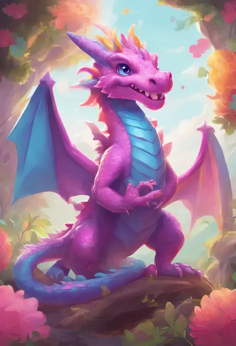 (best quality),candy dragon,flat art,western dragon,smooth surface,textured sugar,playful eyes and smile,deliciously vibrant colors,simple background,pastel tones,soft lighting,artistic rendering"