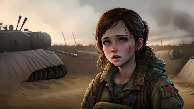 ellie from the last of us in the trenches of world war 1