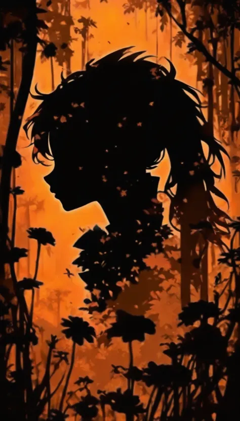 (Silhouette Art,cutouts:1.6)
(((Paper cutting art,A world where only black exists:1.3)

(Cowboy Shot),1 girl,Solo,
(机器人,profile:1.2),ruined and devastated city、covered with plants

break
(Greyness)
Textured glass background,Tarot card atmosphere