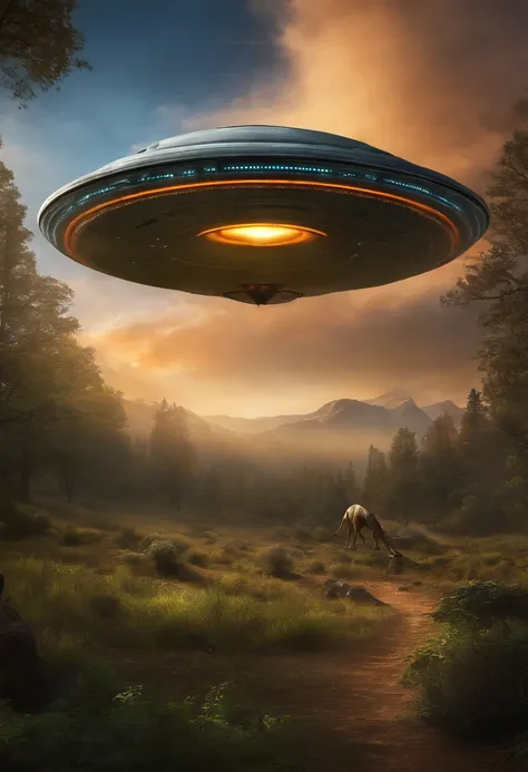 Ufo, prehistory, dinossauros, ultra-realista