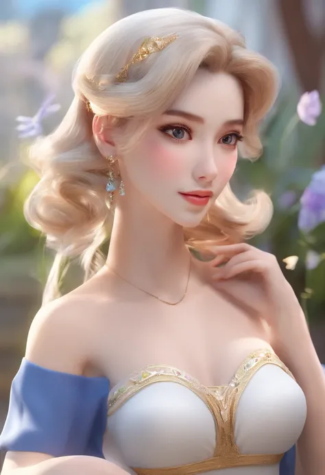 Sexy and enchanting，Snow-white skin，Delicate facial features