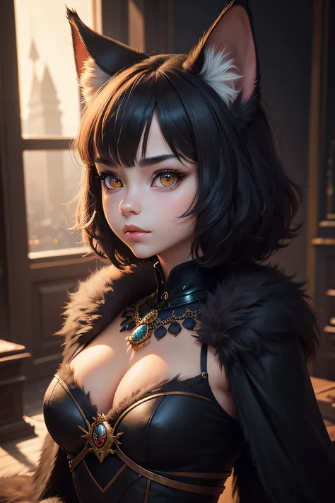 (DARK SETTING:0.8),Masterpiece, hiquality, absurd res, Digital Painting (Artwork), Author: Dagasi, Юпа,Kiyosan,(anthro,fluffy fur,focus character:1.1),Anthro Cat,Short hair,Portrait, light eyes,the panorama,focus character.(Detailed background:0.7),...