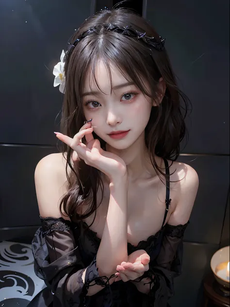 This beautiful girl is、It has a seductive charm、Its beauty is magical beyond words。Her skin is、milky silky smooth and、Its so soft and beautiful that it makes you hesitate to touch it。Her eyes are deep、In seductive black、There is a depth of abyss。Their eyes...