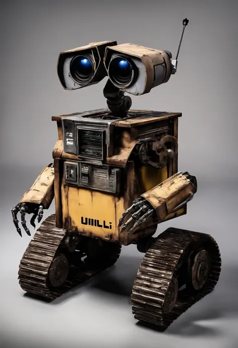 In the color palette "WALL-E". The main brown color of Springtrap gives way to rust and yellow color WALL-E, Creating a sense of old, but a friendly robot.
 The head and arms of the costume are decorated with details from "WALL-E". WALL-E eyes replace stan...