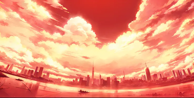 Anime scene of a man walking in a large open space, anime style cityscape, Anime Sky, burning city background, Makoto Shinkai Cyril Rolando, hd anime cityscape, ross tran. scenery background, the explosion from akira, anime landscape wallpapers, Anime land...