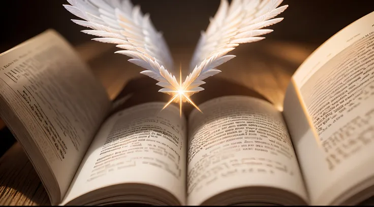 open bible in different places with an angelic light, Miki Asai Macro photography, close-up, hyper detailed, trending on artstation, sharp focus, studio photo, intricate details, highly detailed, by greg rutkowski