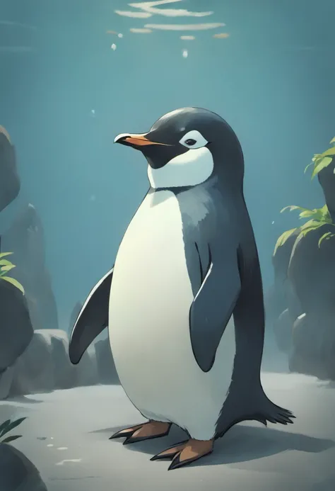 "Gere imagens fofas de pinguins em estilo anime de alta qualidade。Subject to the following conditions:、Can you please create an anime style image of a beautiful penguin？ Certifique-se de que apenas um pinguim bonito estilo desenho animado aparece em cada i...