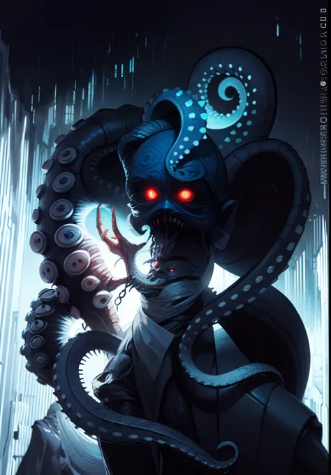 The best picture quality, Masterpiece, Super High Resolution, BREAK Imagine the incomprehensible horror, The Outer God of Myths, Cthulhu, which defies description and comprehension. Its shape is a wriggling mass of tentacles and antennae, constantly shifti...