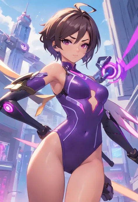 Overwatch 2 Sombra, Skimpy leotard, with uzi