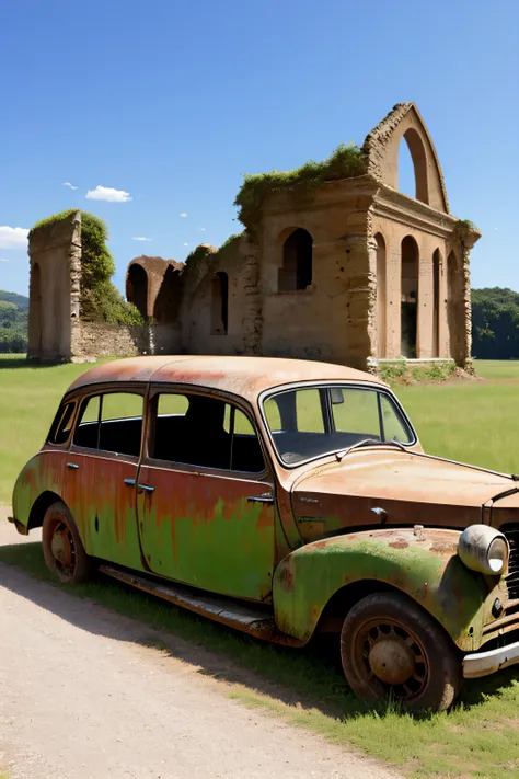 voiture en ruine