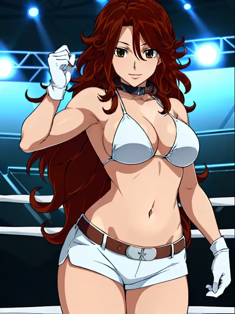 nice body, , anime style: 1.8, anime drawing, ultra detailed face, ultra detailed body, , 4k, Sumergai Lee Noriega, (standing), best quality, anime style, hires, highest definition, digital blending, bold drawing lines, ((slim waist, female wrestler), (loc...