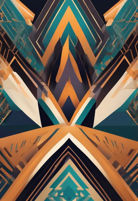 Wakanda abstract geometric background pattern design