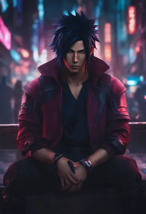 Cyberpunk Sasuke Uchiha