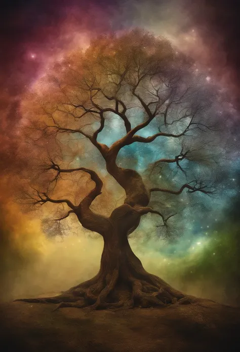 A creative and visually descriptive representation of a tree, with a variety of styles and variations that will captivate your imagination.
Magical cosmic colors, rice paper texture, digital ink. Wet to Wet Clouds