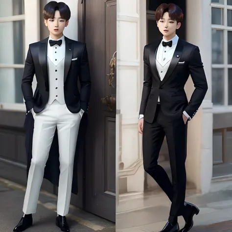 Jungkook photos full body with tuxedo