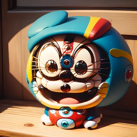 ​masterpiece、top-quality、ultra-detailliert、(Chibi Doraemon:1.5)、Doors Everywhere、Bamboo helicopter、Boku Doraemon