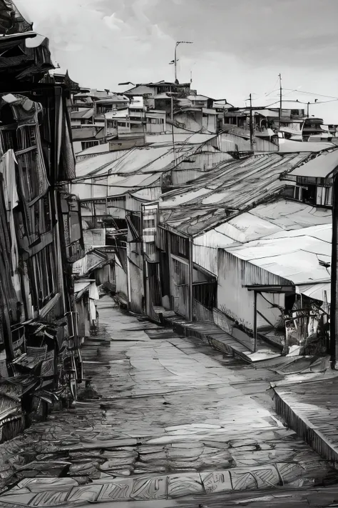 city of são paulo, favela, pollution, lixo, larger view, antenas (imagem panoramica de longe distante)