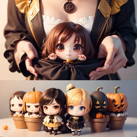 ​masterpiece、top-quality、ultra-detailliert、(Chibi Chara:1.2)、Halloween Lollipop Chocolate