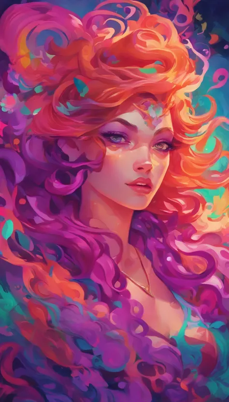 a close up of a woman in a costume with purple hair and purple glowing eyes, glowing green pumpkins, lois van baarle and rossdraws, artgerm and lois van baarle, artgerm and rossdraws, rossdraws cartoon vibrant, beautiful succubus, ross tran style, rossdraw...