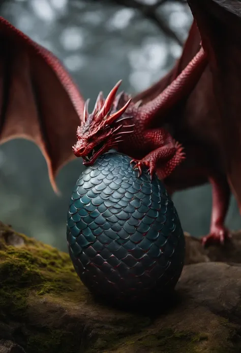 Red-gray dragon egg