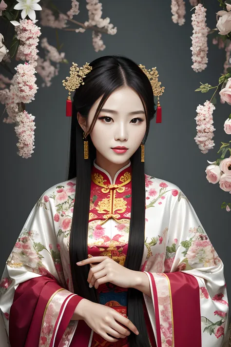 Chinese Fashion & Art, Showing a beautiful girl