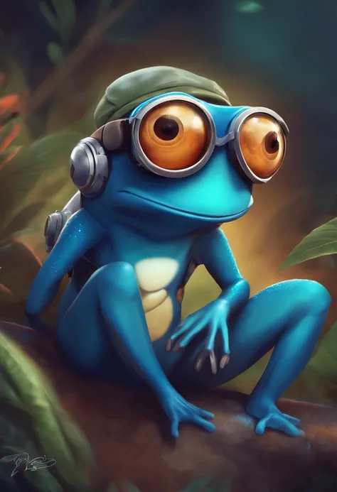 Crazy frog estilo fanart par estampa