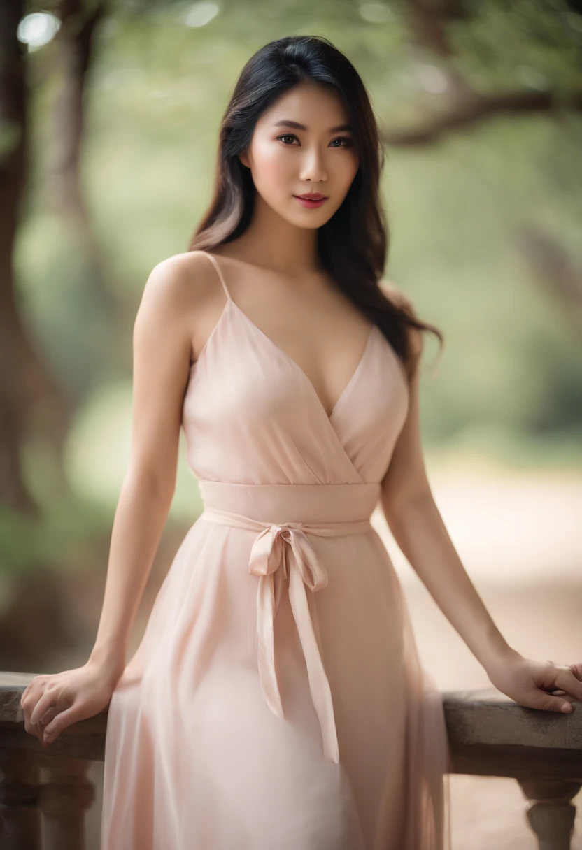 "beautiful asian girl body,portrait,smooth skin,long black hair,expressive eyes,rosy cheeks,modeling pose,portrait photography,high-key lighting,vintage film aesthetic,warm color palette,soft focus,ethereal beauty,lustrous complexion,feminine curves,gracef...