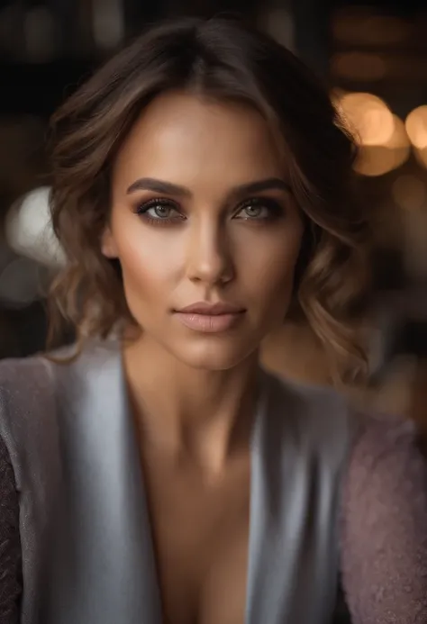 Arafed woman completely ,Chic & Elegant ,Fille sexy european aux yeux bruns, ultra realist, Meticulously detailed, Portrait Jessica alba, cheveux bruns et grands yeux, Selfie dune jeune femme, Dubai Eyes, Violet Myers, sans maquillage, maquillage naturel, ...