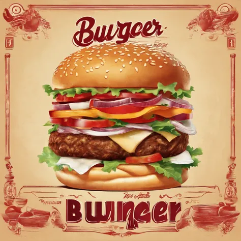 Advertising for burger