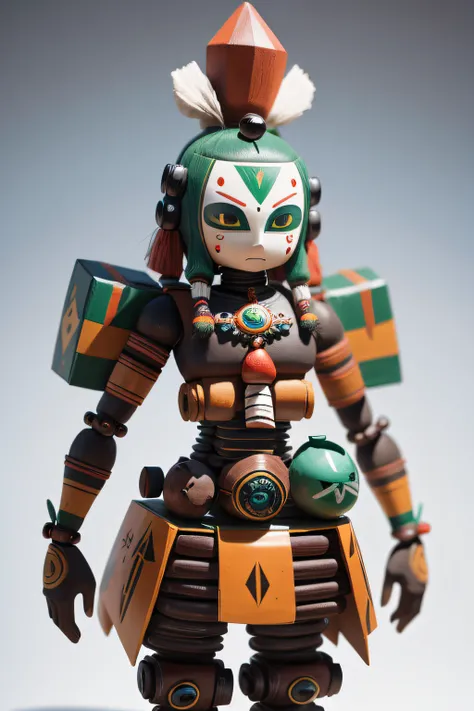 Kachina dolls in biomechanical style