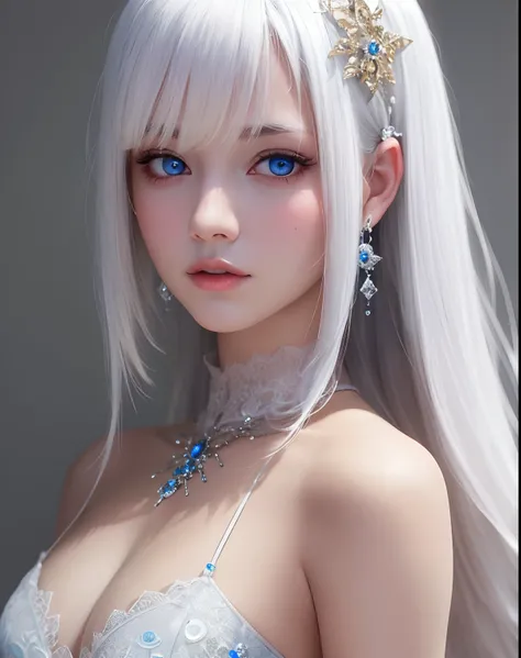 masterpiece,best quality,ultra-detailed,8K,detailed light,detailed shadow,RAW, (detailed skin),(realistic:1.2),
1 russian girl,face,18 year old,white hair, blue eyes,