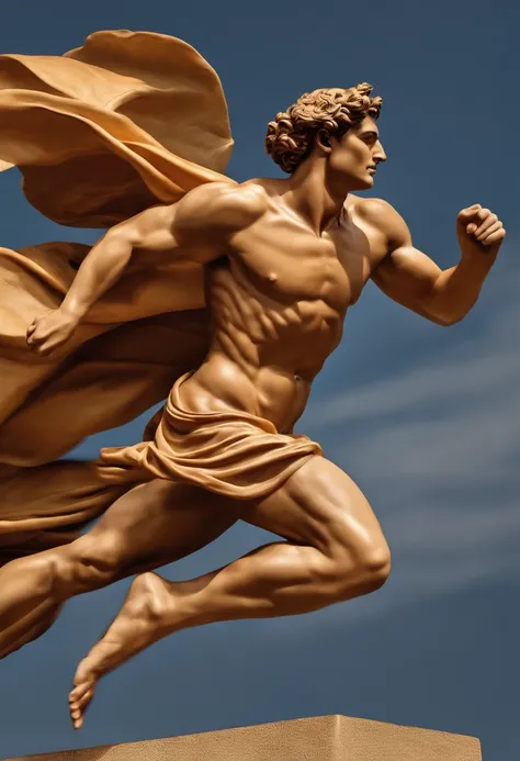 HERMES, HERMES THE GREEK GOD, running pose, from side