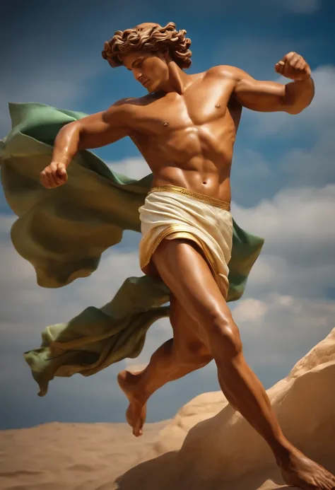 HERMES THE GREEK GOD, running pose, from side