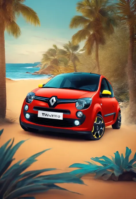 Renault Twingo en la playa