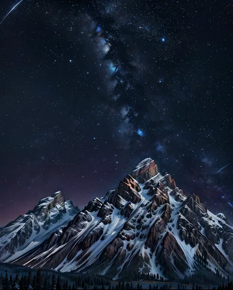 EXtparameters Loving Worried Grand Teton National Park, Stars in the sky, islandpunk, studio lighting, fluorescent details, (masterpiece, top quality, best, official art, beautiful and aesthetic:1.2),